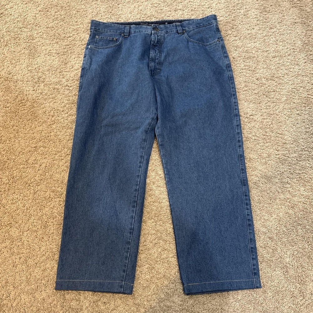 Ermenegildo Zegna Jeans Mens 42x30 Blue Relaxed Straight Leg Denim Made Italy